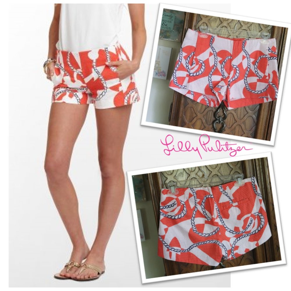 Lilly Pulitzer Liza Booze Cruise Shorts - Style 54781 NWOT!